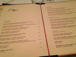 La Caraba menu