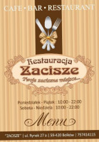 Zacisze menu