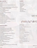 Gastrobar La Cuba menu