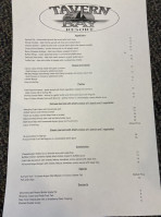 Tavern On The Bay menu