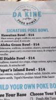 Da Kine Poke Nsb menu