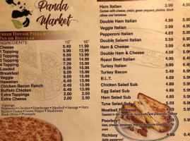 Panda Market menu