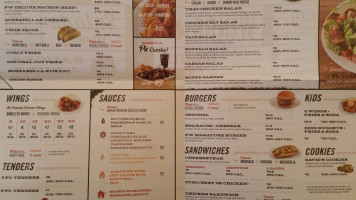 Planet Wings menu