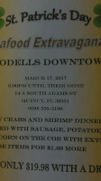 Odells menu