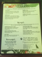 Miller's Landing menu