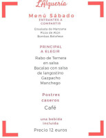 L´alquería menu