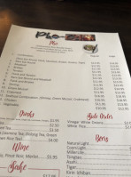 Pho Char Grill menu