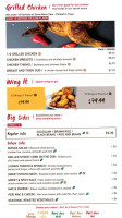 Spatch Peri-peri Grilled Chicken menu