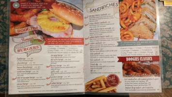 Boogies menu