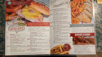 Boogies menu