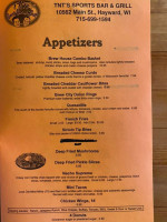 Tnt Sports And Grill menu