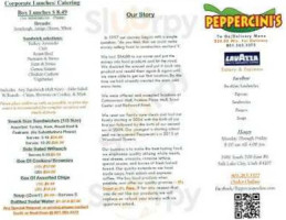 Peppercini's American Eatery menu