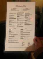 Whiskey Wine menu