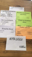 Nida, Kavine, Stiklo Terasa menu