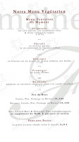 Domaine La Forêt menu