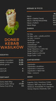 Döner Kebab menu