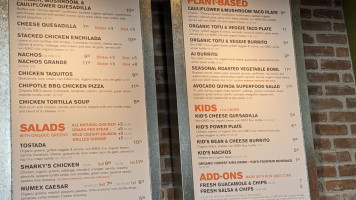 Sharky's Modern Mexican Kitchen menu