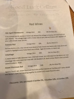 Good Luck Cellars menu