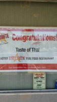 Taste Of Thai menu