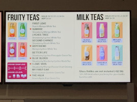 Yaya Tea menu