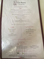 Tea Room Miami menu