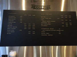 Retro Coffee menu