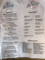 Holiday Spirits menu