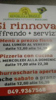 Republica Di Brasile menu