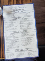 The Franklin menu