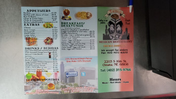 Tixteco Mexican menu