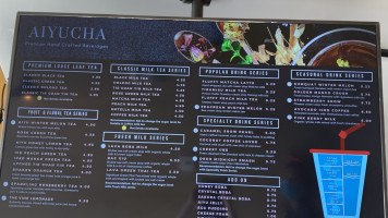 Aiyu Cha menu