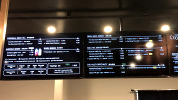 The Alley menu