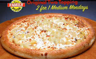 2 For 1 Family Pizza food