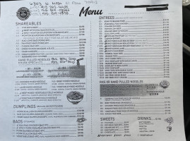 Noodles Dumplings menu