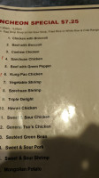 Chopstix Chinese Cuisine Sushi menu