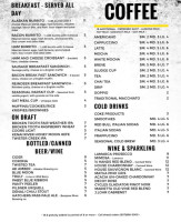 Ak Alchemist Coffee menu