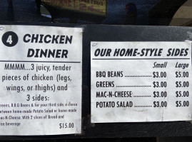 Rowe Entertainment Bbq menu