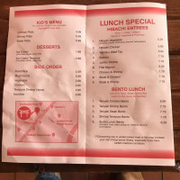 Yamato Japanese Steakhouse And Sushi menu