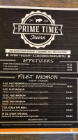 Prime Time Tavern menu