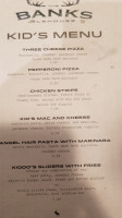 The Banks Alehouse menu