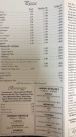 Frank’s Original Italian Pizza menu