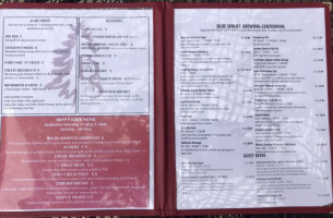 Blue Spruce Brewing Company Centennial menu