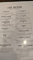 Lark Brewing menu