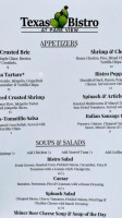 Texas Bistro At Park View menu