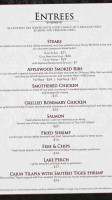 Comstock Inn And Conference Center menu