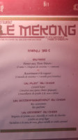 Ĺe Mékong menu