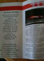 Fritz's Smoked Meats And Superior Sausage Co menu