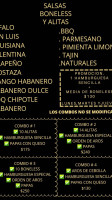 Tacos El Patrón menu