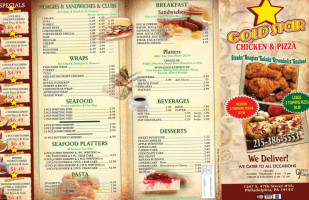 Gold Star Pizza menu