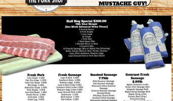 The Pork Shop menu